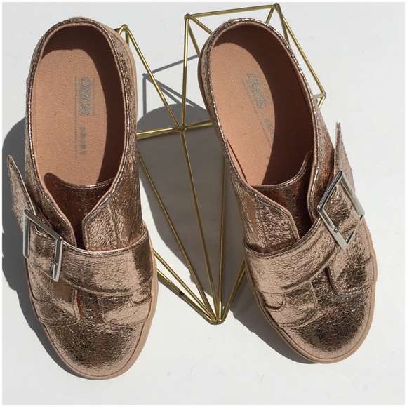 Asos Rose Gold Metallic Shoes - Picture 4 of 8